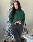 Crop Turtle-Neck Sweater