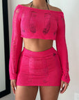 Two-Piece Knitted Cover-Up