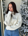 Crop Turtle-Neck Sweater