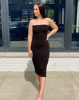 Tube Midi Dress | Black